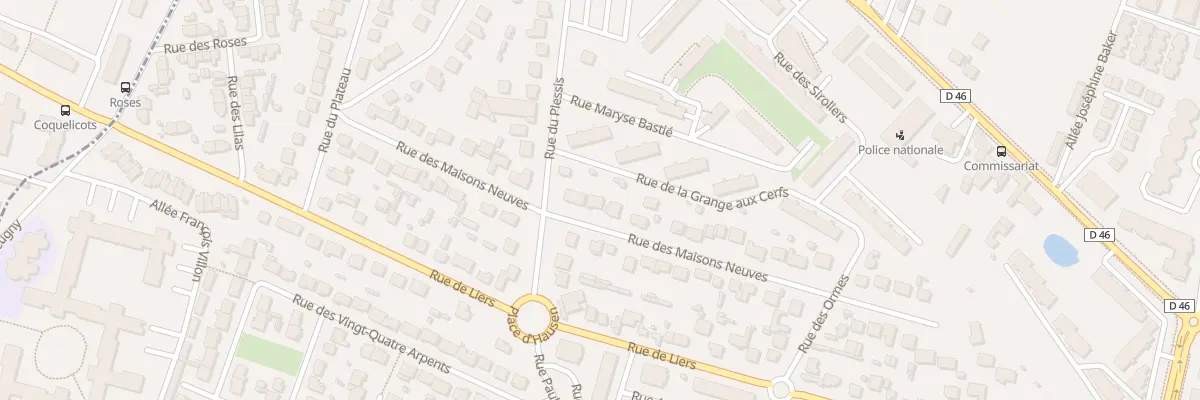 Plan du 21 Rue des Maisons Neuves à Sainte-Geneviève-des-Bois