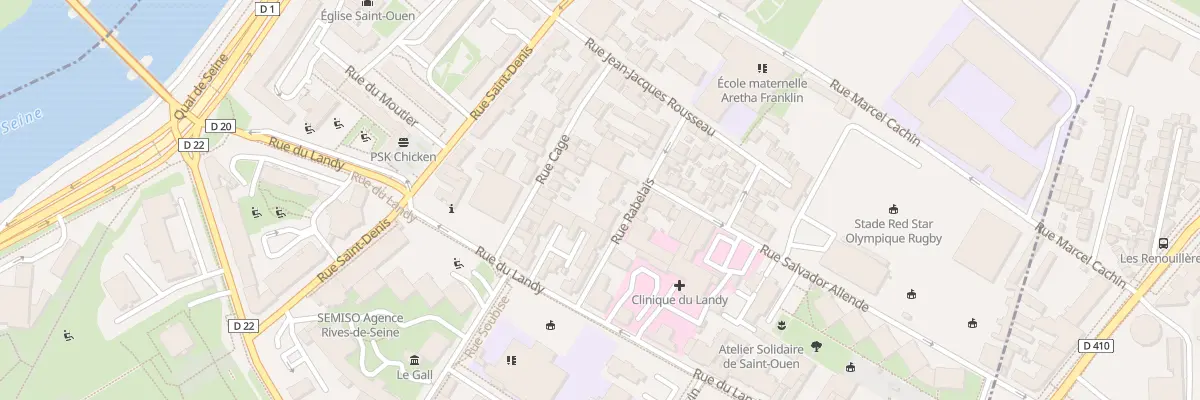 Plan du 15 Rue Rabelais à Saint-Ouen-sur-Seine