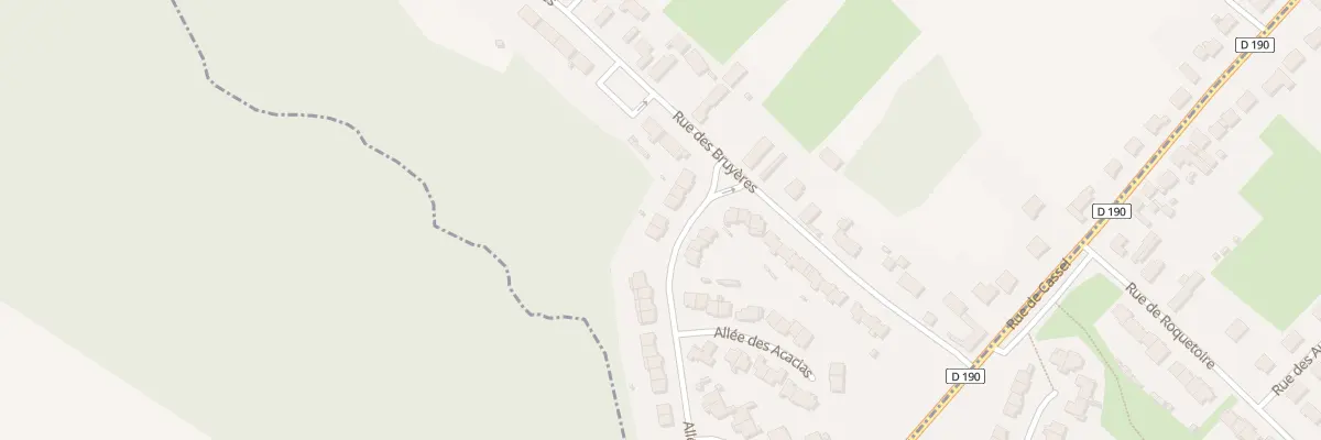 Plan du 4 All des Acacias à Wardrecques