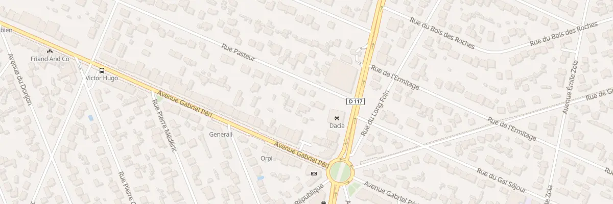 Plan du 204 Rue Pasteur à Sainte-Geneviève-des-Bois