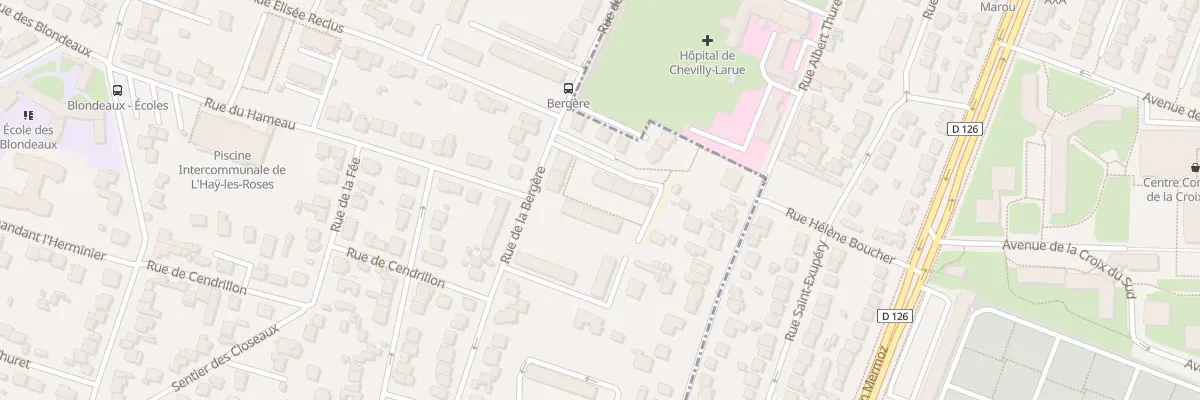Plan du 7 Rue de la Bergère à L’Haÿ-les-Roses
