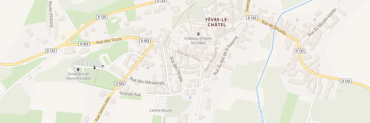 Plan du 1 Rue des Tours à Yèvre-la-Ville