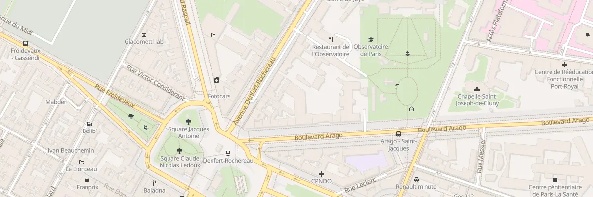 Plan du 104 Bd Arago à Paris 14e Arrondissement