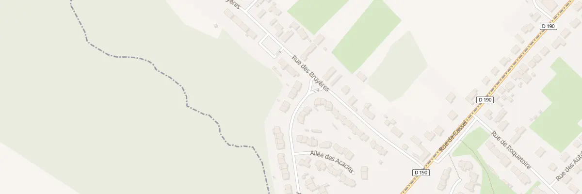 Plan du 3 All des Acacias à Wardrecques