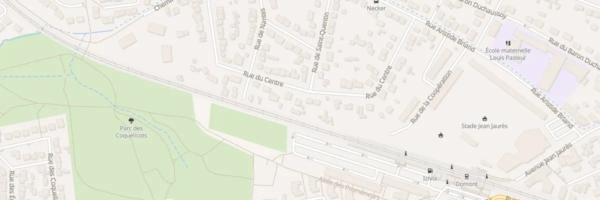 Plan du 45 Rue du Centre à Domont