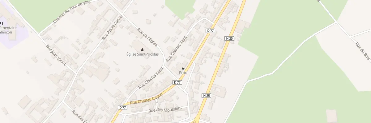 Plan du 25 Rue Charles Cagny à Beauval