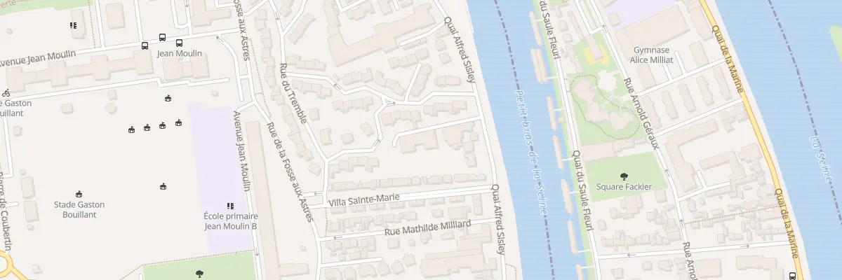 Plan du 32 Quai Alfred Sisley à Villeneuve-la-Garenne