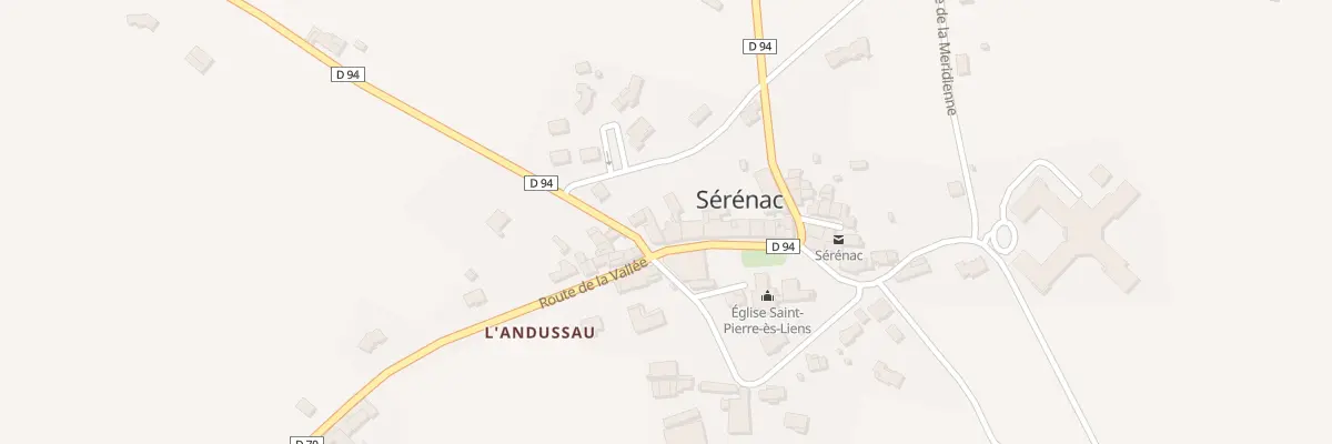 Plan du 1 Rue de l’Eglise à Sérénac