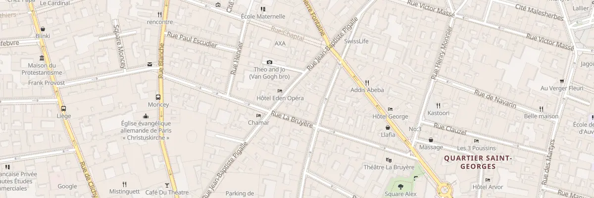 Plan du 34 Rue Jean-Baptiste Pigalle à Paris 9e Arrondissement