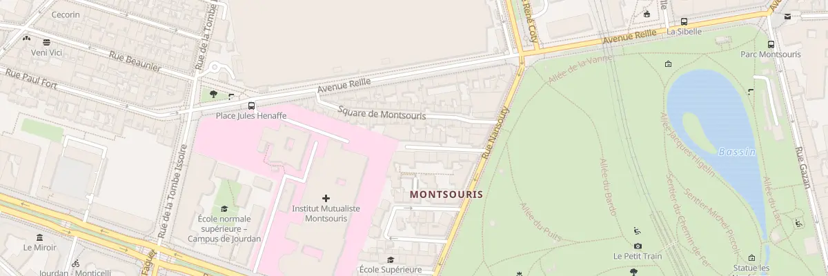 Plan du 16 Rue Georges Braque à Paris 14e Arrondissement