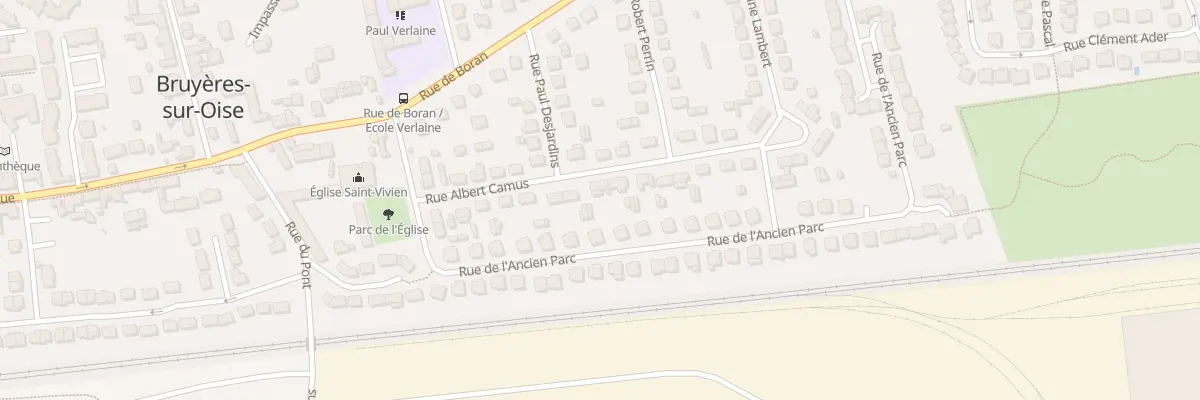 Plan du 16 Rue Albert Camus à Bruyères-sur-Oise