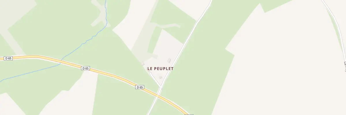 Plan du 416 Le Peuplet à Culan