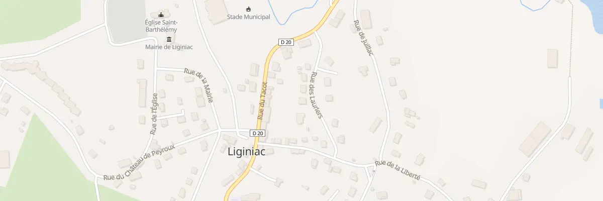 Plan du 5 Rue des Lauriers à Liginiac