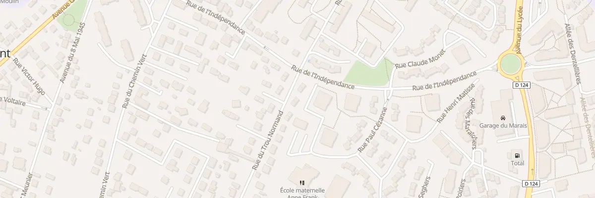 Plan du 40 All du Trou Normand à Domont