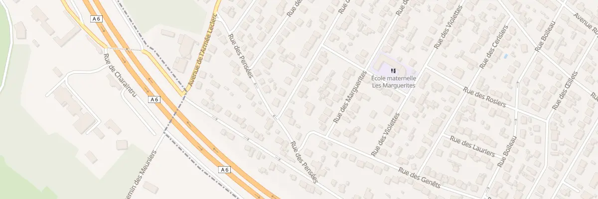 Plan du 6 Rue des Lilas à Savigny-sur-Orge