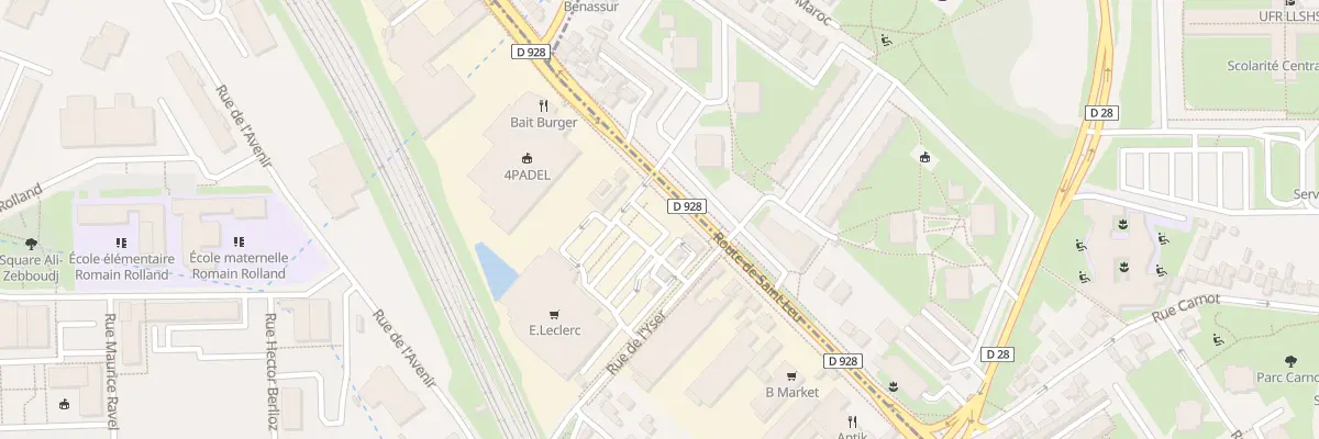 Plan du 163 Rte de Saint-Leu à Épinay-sur-Seine