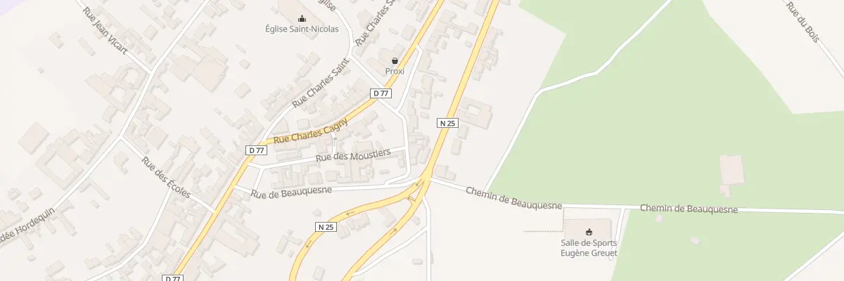 Plan du 1 Rue des Moustiers à Beauval