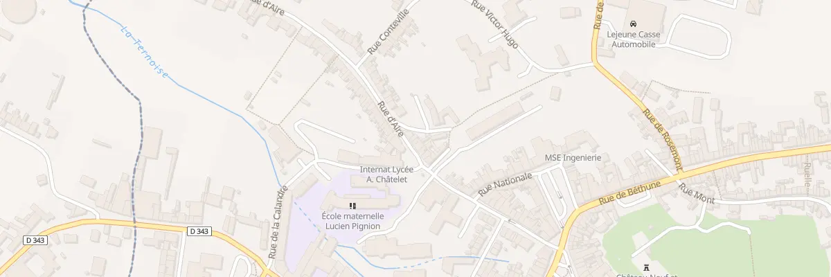 Plan du 10 Rue d’Aire à Saint-Pol-sur-Ternoise