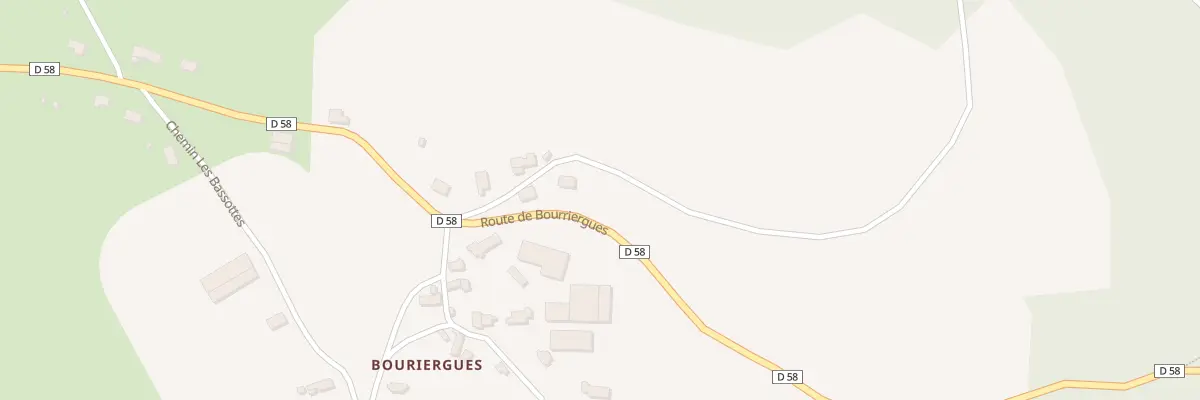 Plan du 2515 Rte de Bourriergues à Saint-Mamet-la-Salvetat