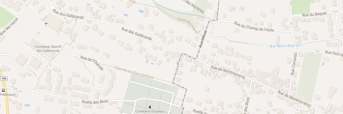Plan du 74 Rue des Gallerands à Montmorency