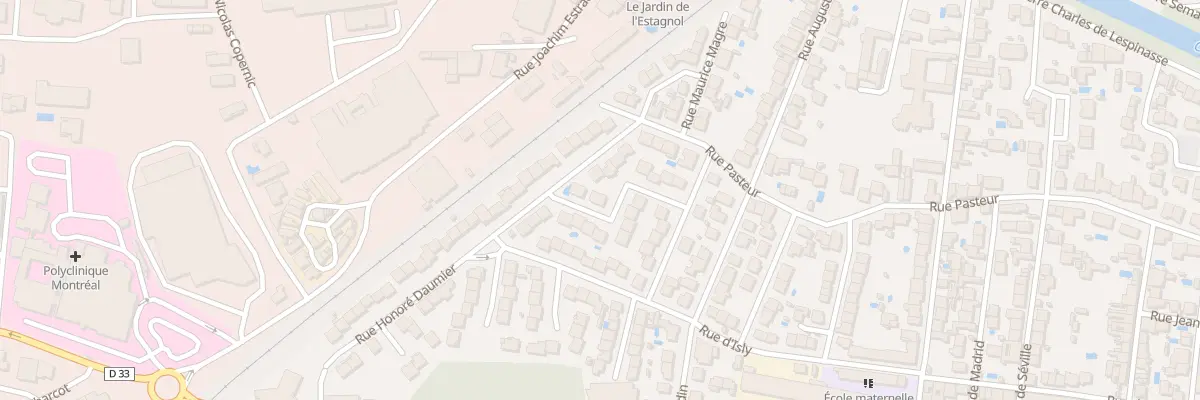 Plan du 10 Rue Jacques Copeau à Carcassonne