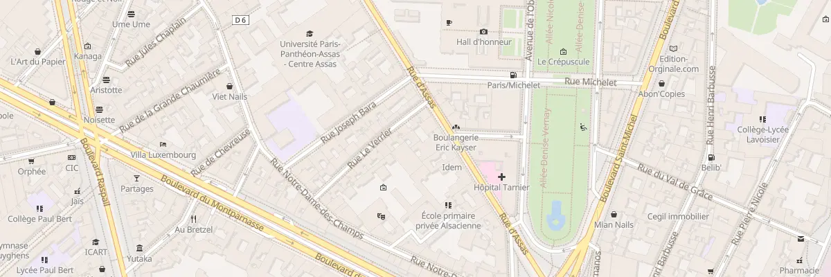 Plan du 118A Rue d’Assas à Paris 6e Arrondissement