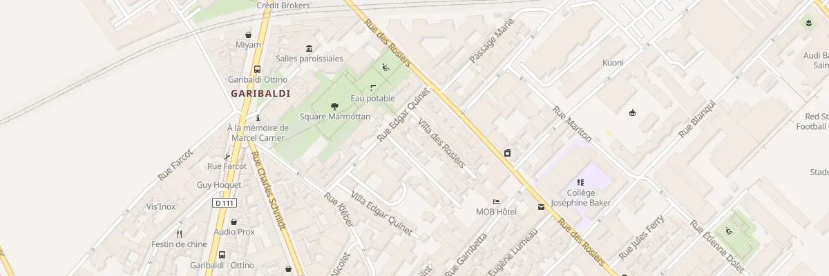 Plan du 11 Rue Edgar Quinet à Saint-Ouen-sur-Seine