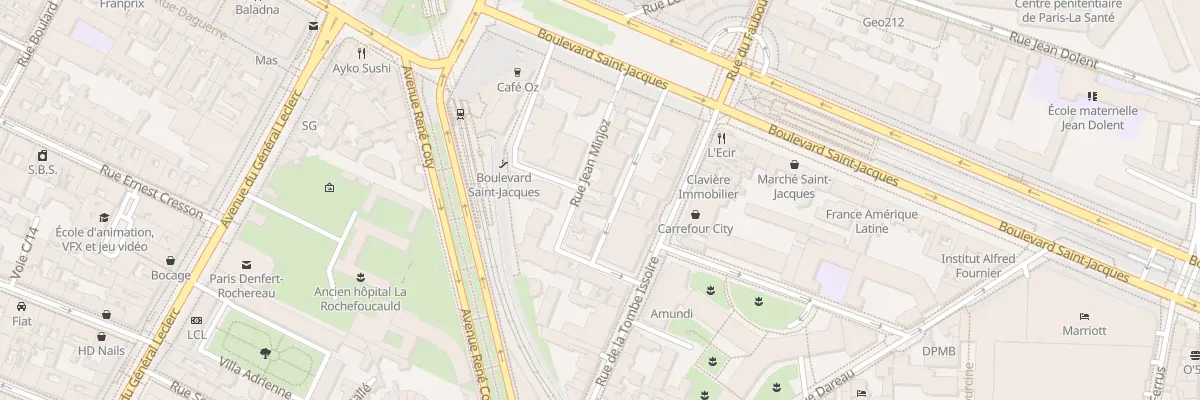 Plan du 12 Vla Saint-Jacques à Paris 14e Arrondissement