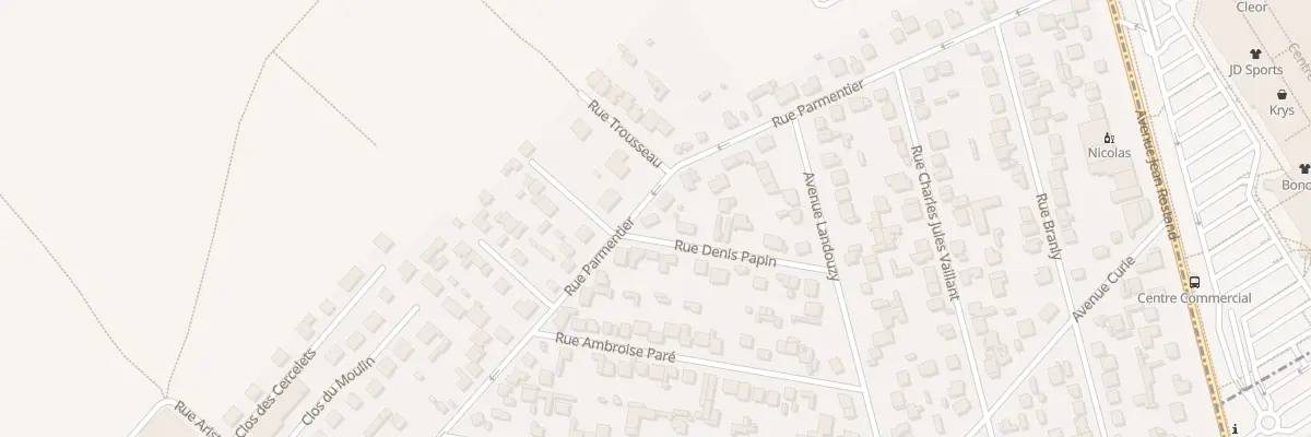 Plan du 14 Rue Denis Papin à Domont