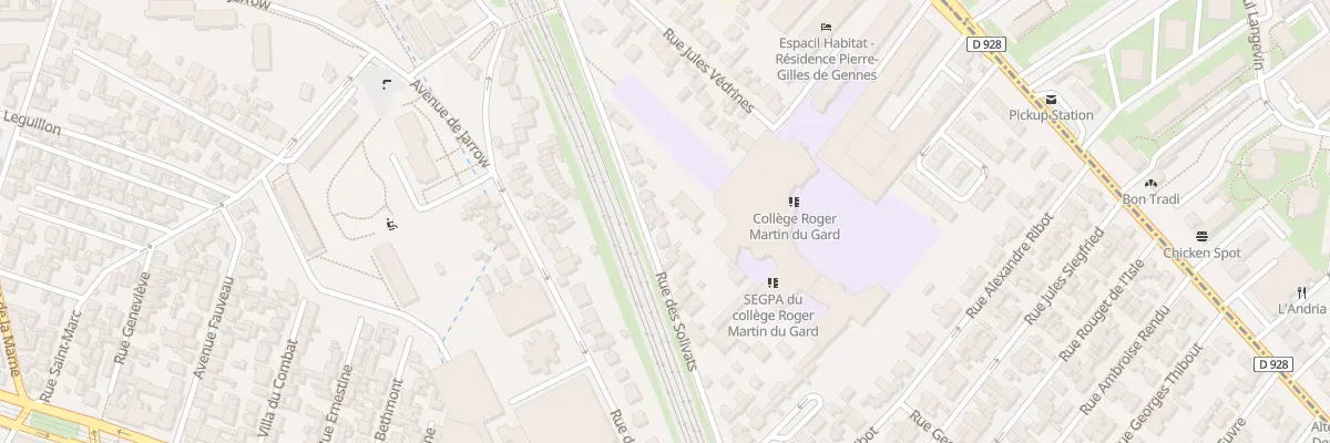 Plan du 33 Rue des Solivats à Épinay-sur-Seine