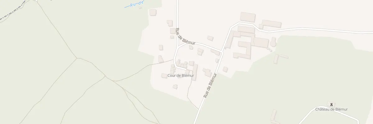 Plan du 8 Cour de Blemur à Piscop