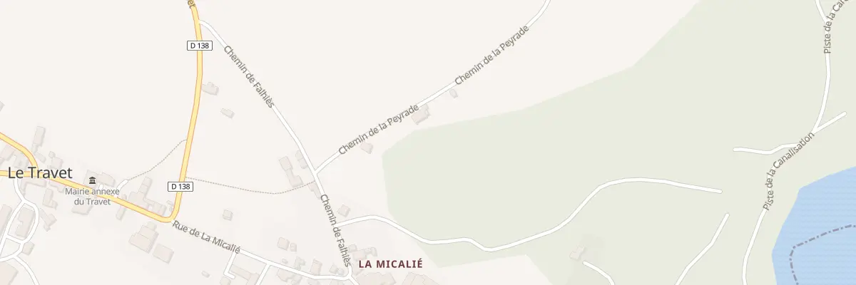Plan du 268 Che de La Peyrade à Terre-de-Bancalié