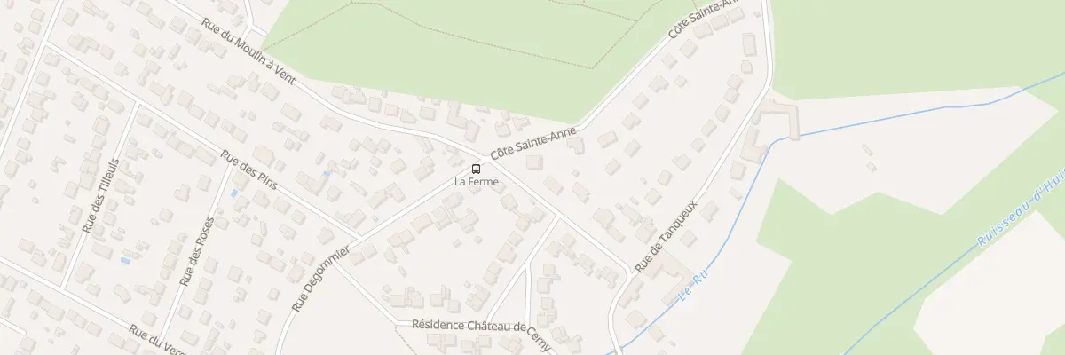 Plan du 2 Côte Sainte-anne à Cerny