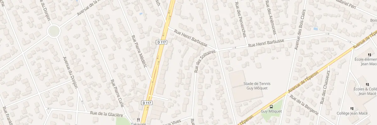 Plan du 6 Rue des Solitaires à Sainte-Geneviève-des-Bois