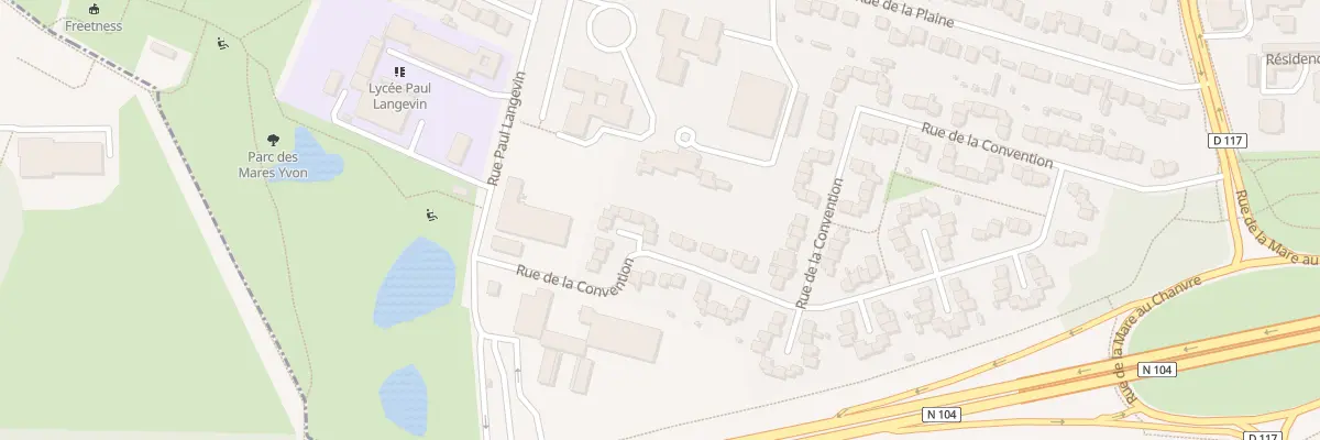 Plan du 15 Rue de la Convention à Sainte-Geneviève-des-Bois