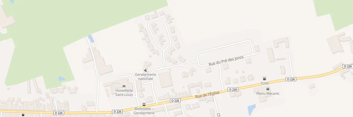 Plan du 2 Rue Louis Vandenkerckhove à Bollezeele