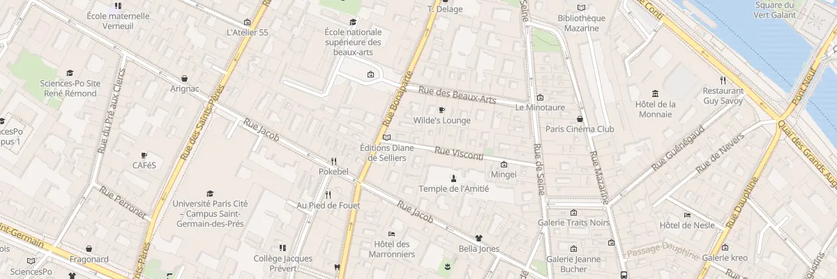 Plan du 24 Rue Visconti à Paris 6e Arrondissement