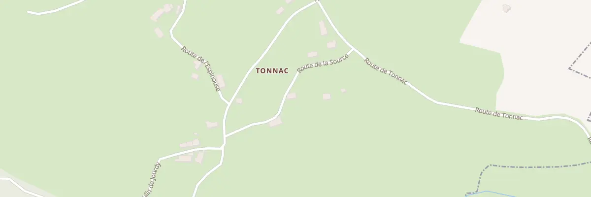 Plan du 5074 Tonnac à Sourniac