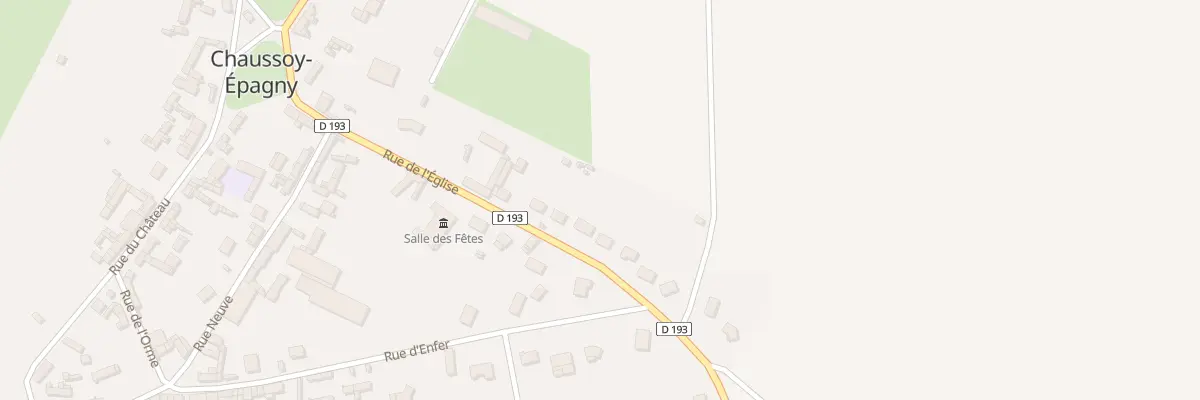Plan du 25 Rue de l’Eglise à Chaussoy-Epagny