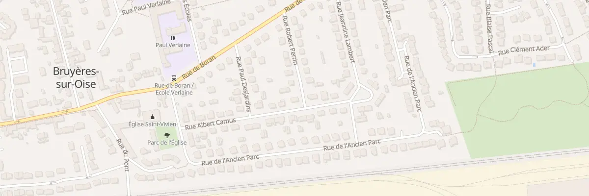 Plan du 19 Rue Albert Camus à Bruyères-sur-Oise