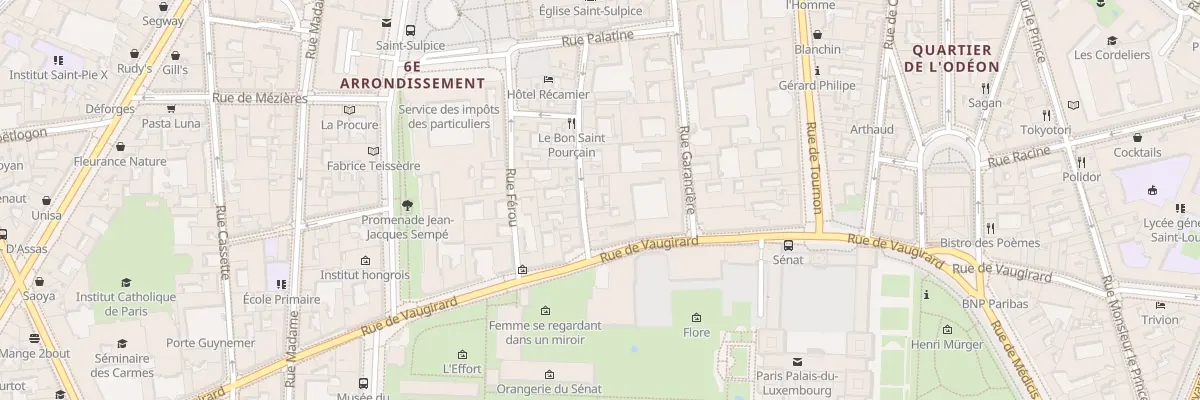 Plan du 19 Rue Servandoni à Paris 6e Arrondissement