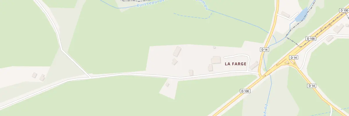 Plan du 1 La Farge à Auge