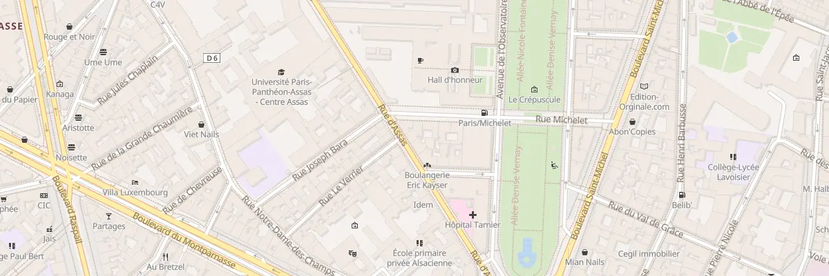 Plan du 83 Rue d’Assas à Paris 6e Arrondissement