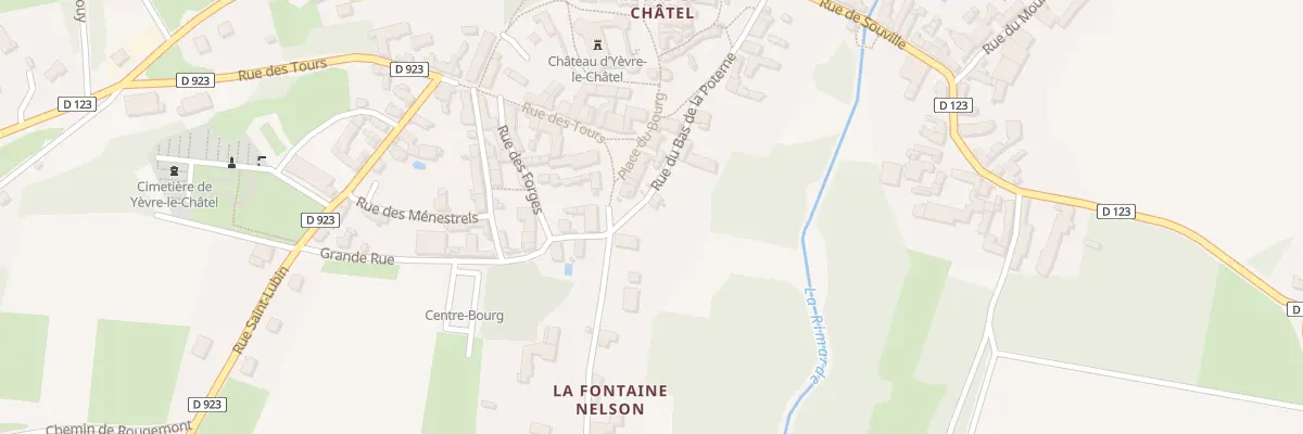 Plan du 2 Rue du Bas de la Poterne à Yèvre-la-Ville