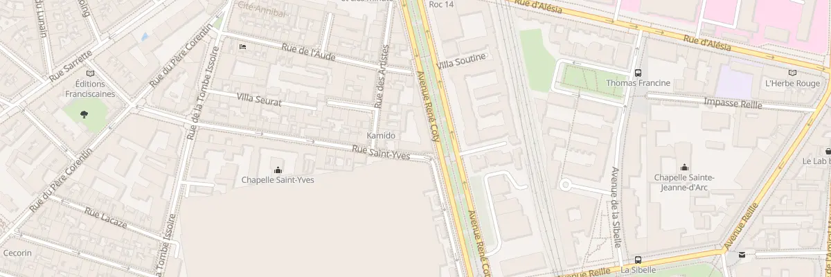 Plan du 54 Av René Coty à Paris 14e Arrondissement