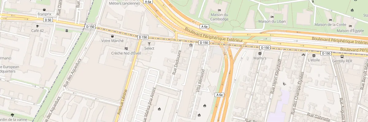 Plan du 7 Rue Dedouvre à Gentilly