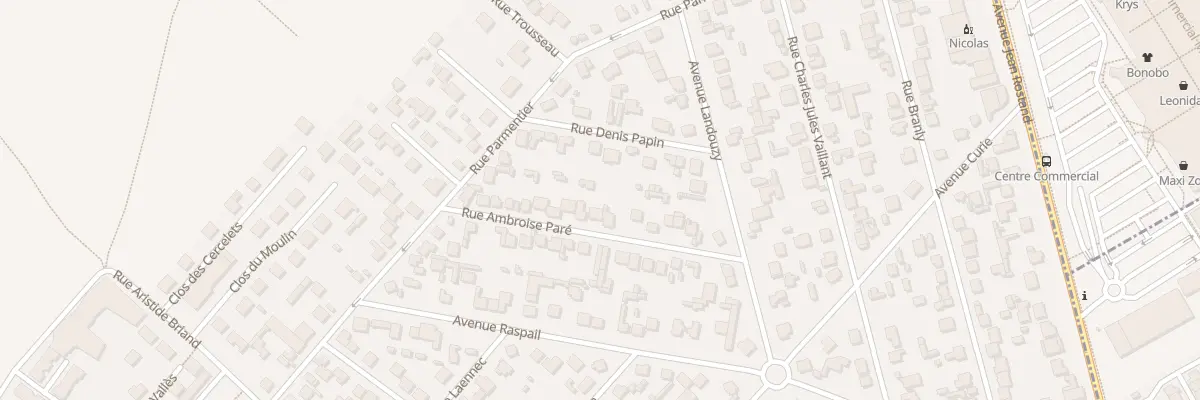 Plan du 16 Rue Ambroise Paré à Domont