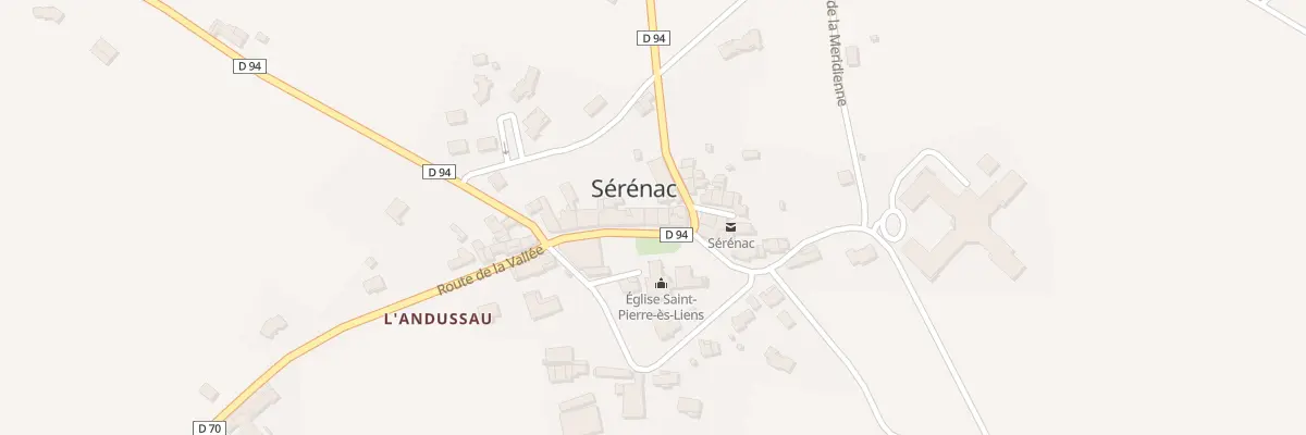 Plan du 13 Rue de l’Eglise à Sérénac