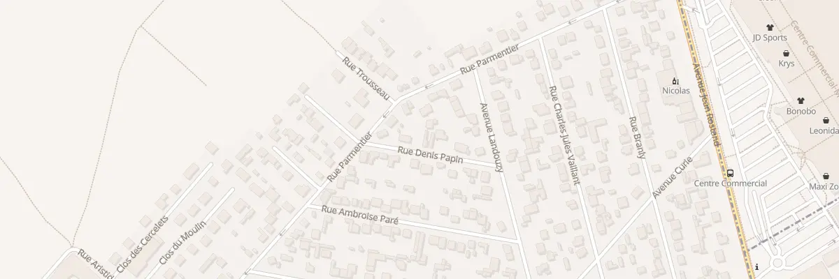 Plan du 10 Rue Denis Papin à Domont