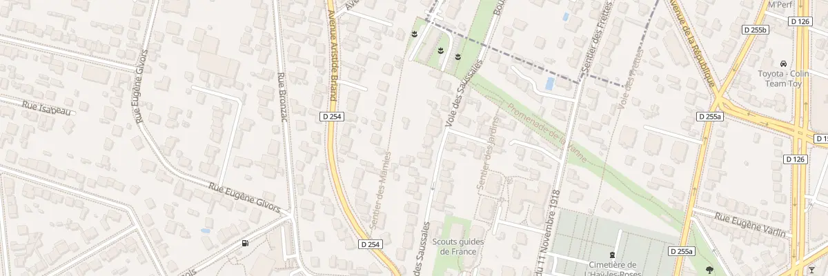 Plan du 29 Voie des Saussaies à L’Haÿ-les-Roses